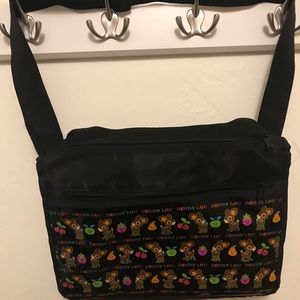Sanrio deerylou messenger and cosmetic bag